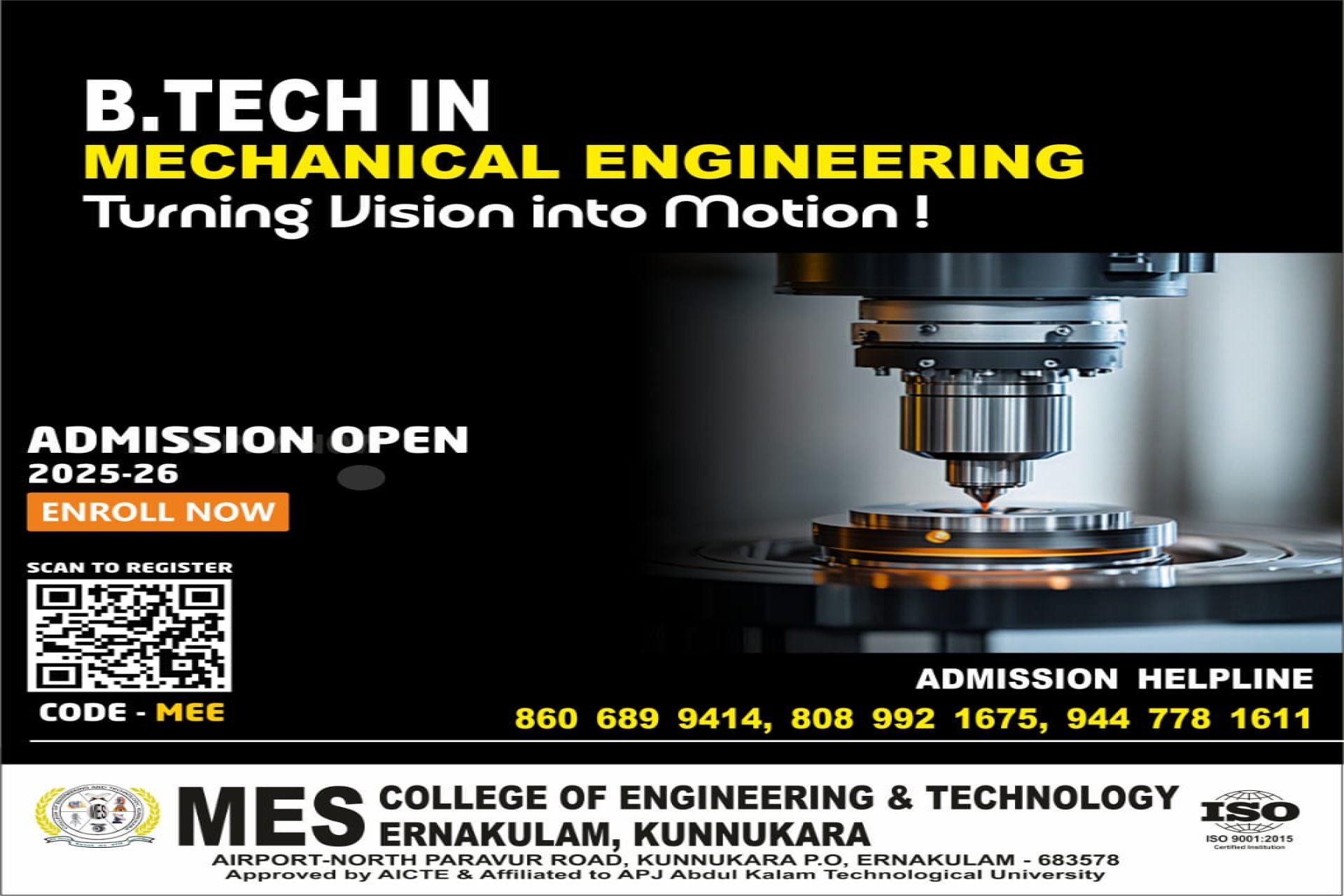 MES College of Engineering and Technology, Kunnukara - MESCET